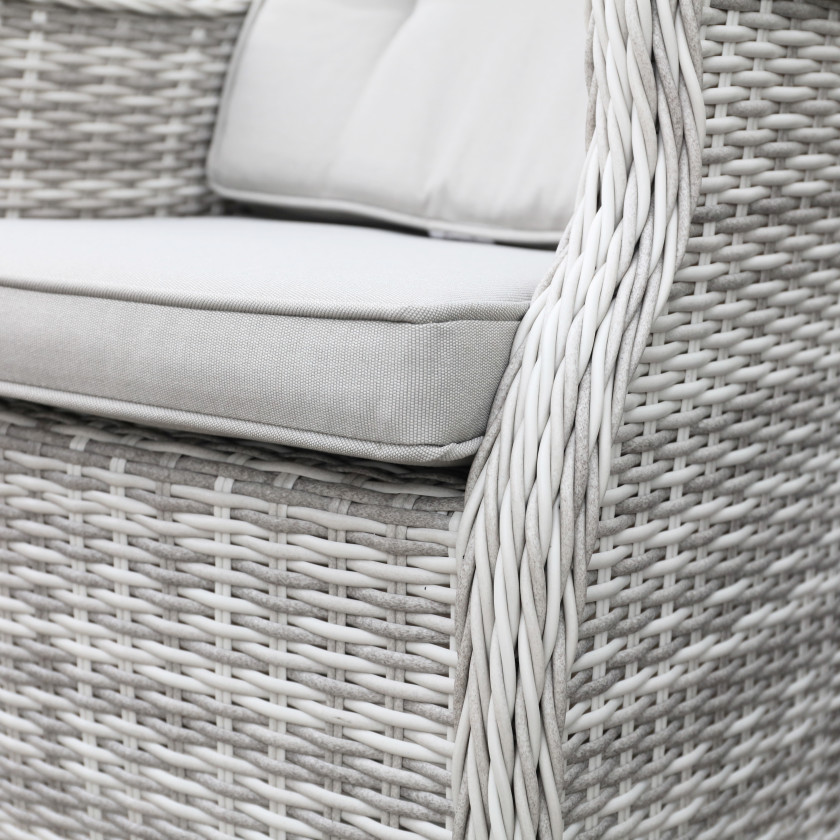 Bordeaux Rattan - Bistro Set (White Washed)