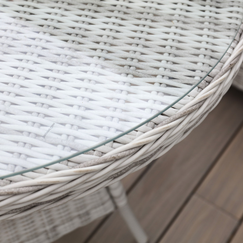 Bordeaux Rattan - Bistro Set (White Washed)