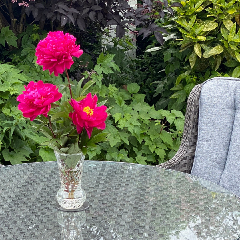 Boston - 4 Seater Round Set (Dark Grey)