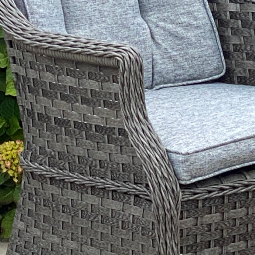 Boston - 6 Seater Round Set (Dark Grey)