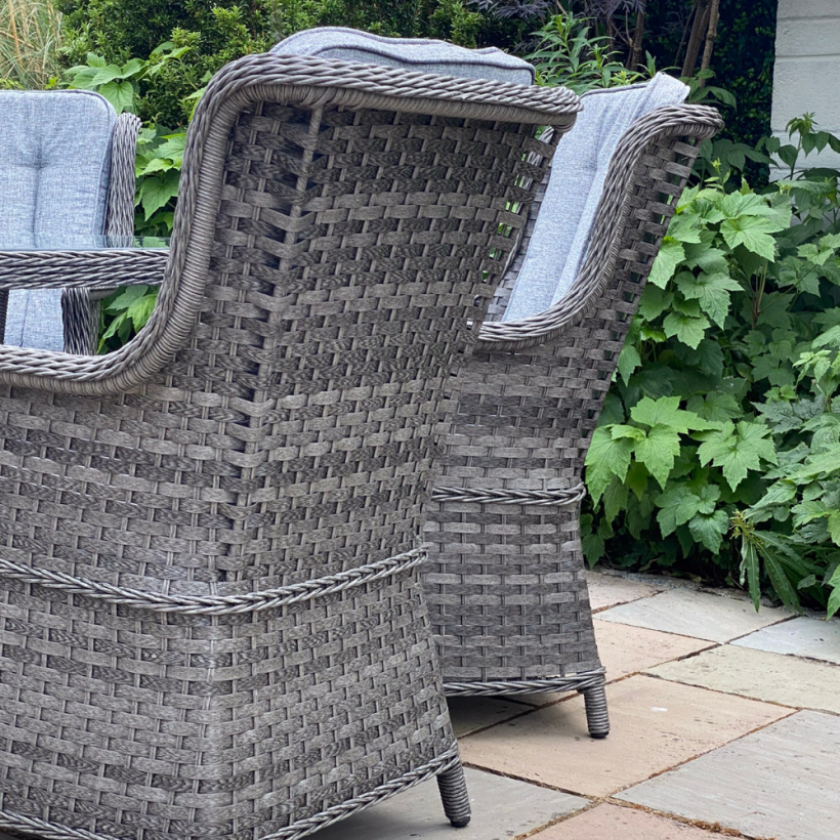 Boston - 6 Seater Round Set (Dark Grey)