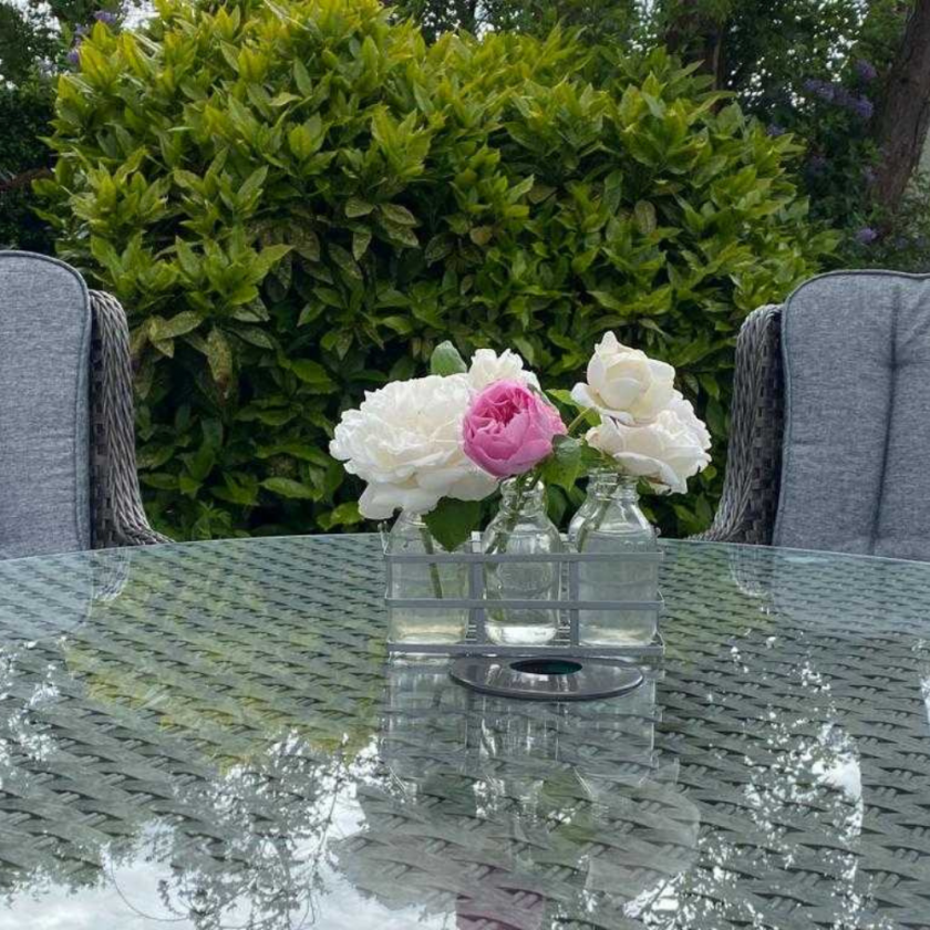 Boston - 6 Seater Round Set (Dark Grey)