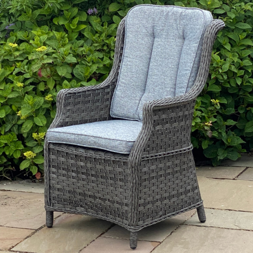 Boston - 6 Seater Round Set (Dark Grey)
