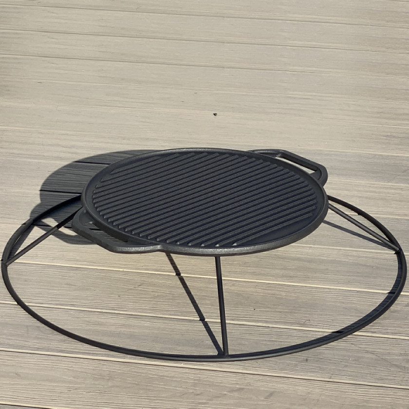 Griddle for Round 8 Seater Fire Pit (Black)