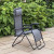 Folding relaxing chair dark grey
