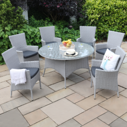 Victoria 6 seater set with round table