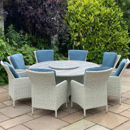 Madeira 8 seater set with round table