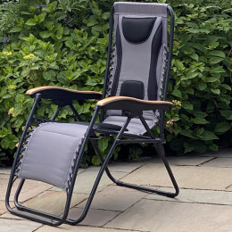 Zero gravity relaxer chair grey