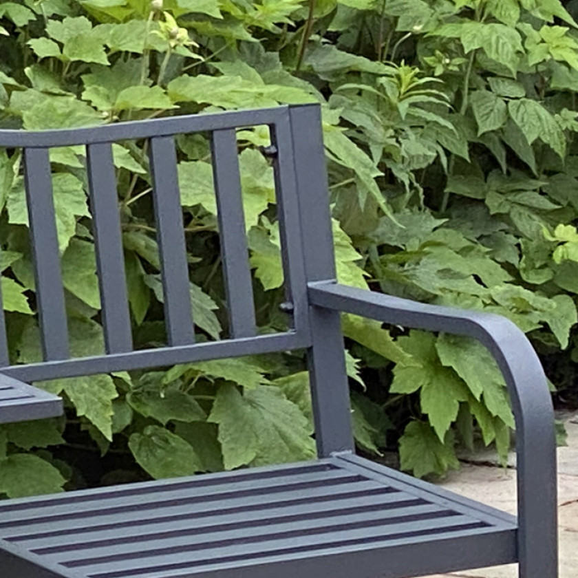 Marseille - Tete-a-tete Bench (Grey)