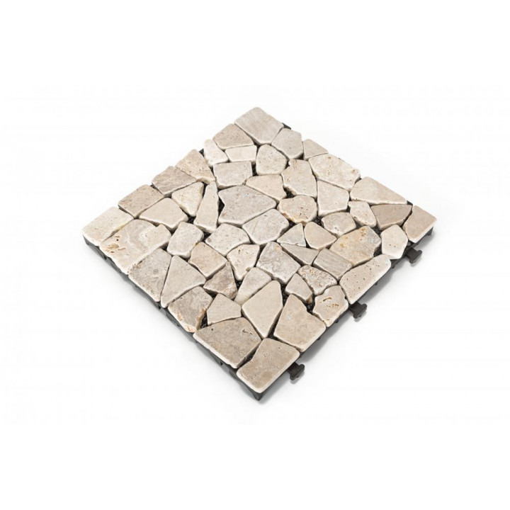 Mosaic travertine decking tile pack of 6