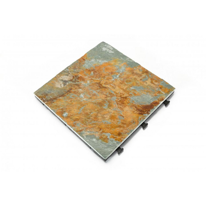 Natural slate decking tile pack of 6