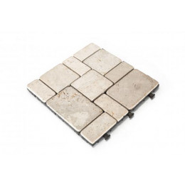 Natural travertine decking tile pack of 6
