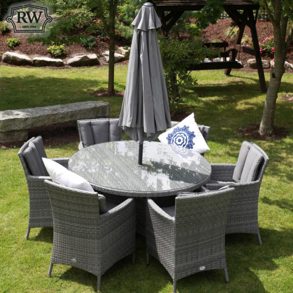 Santiago 2 5m parasol grey