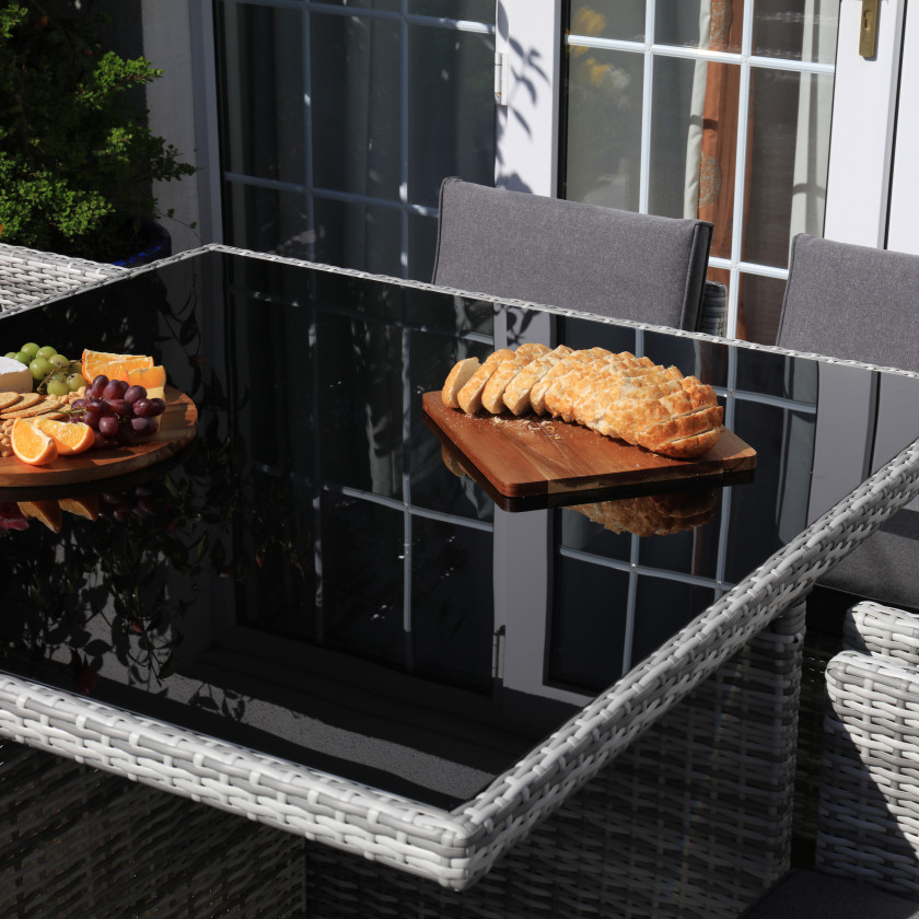 Nevada - 8 Seater Cube Set with Square Table