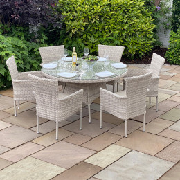 Alicante 6 seater stacking set