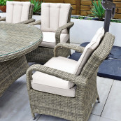 Chester 8 seat oval set natural