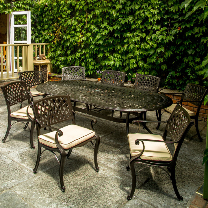 Fitzhenry Oval Set 6 seater garden furniture