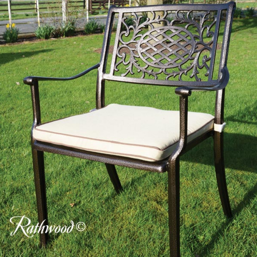 Lyon - 8 Seat Set with 168cm Round Table & Lazy Susan (Hammered Bronze)