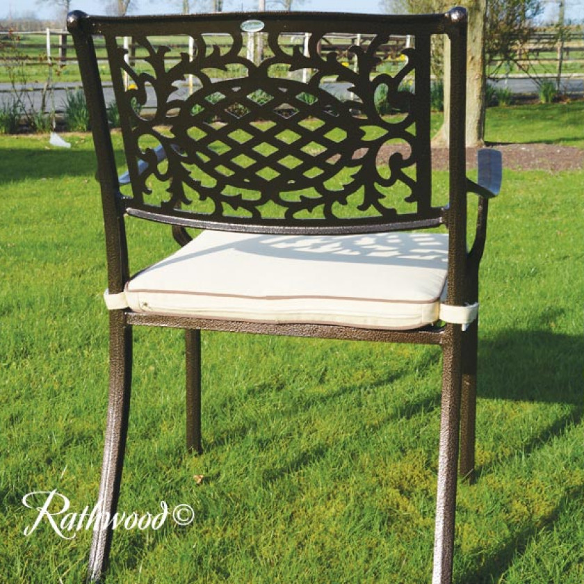 Lyon - 8 Seat Set with 168cm Round Table & Lazy Susan (Hammered Bronze)