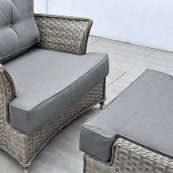 Bali armchair footstool cushions