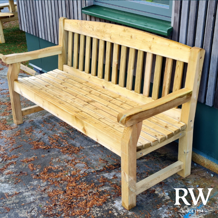Wooden bench 3 seat