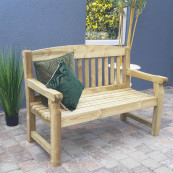Wooden bench 3 seat