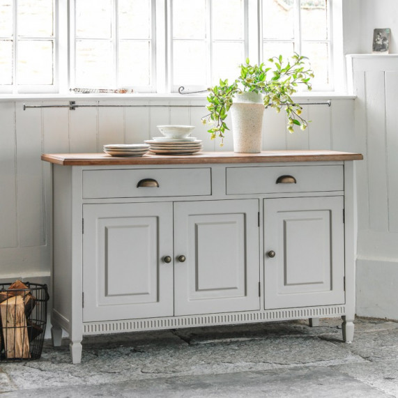 Bronte taupe sideboard 3 dr 2 dwr