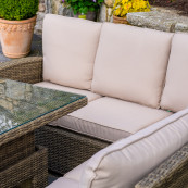 Rw corner sofa set with square table natural
