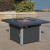 Cyprus gas firepit table grey
