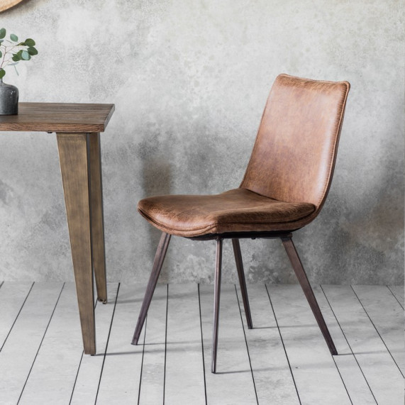 Modern hinks dining chair brown