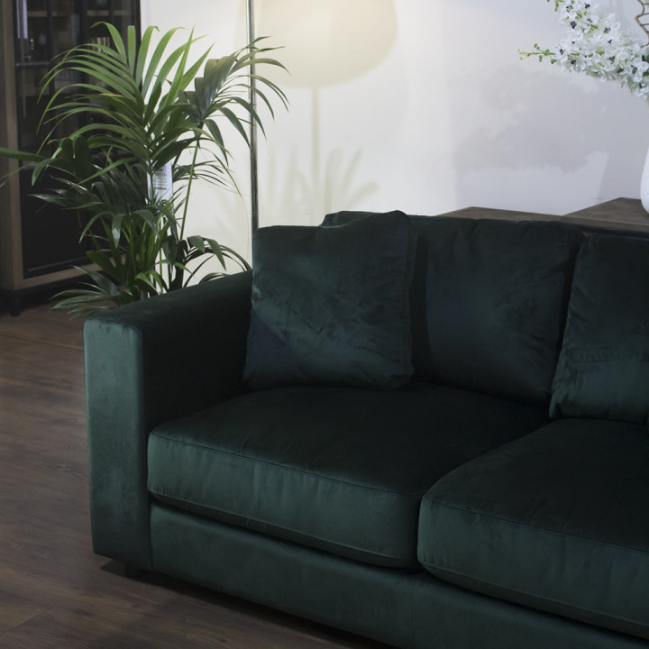 Norwood 3 seater dark green