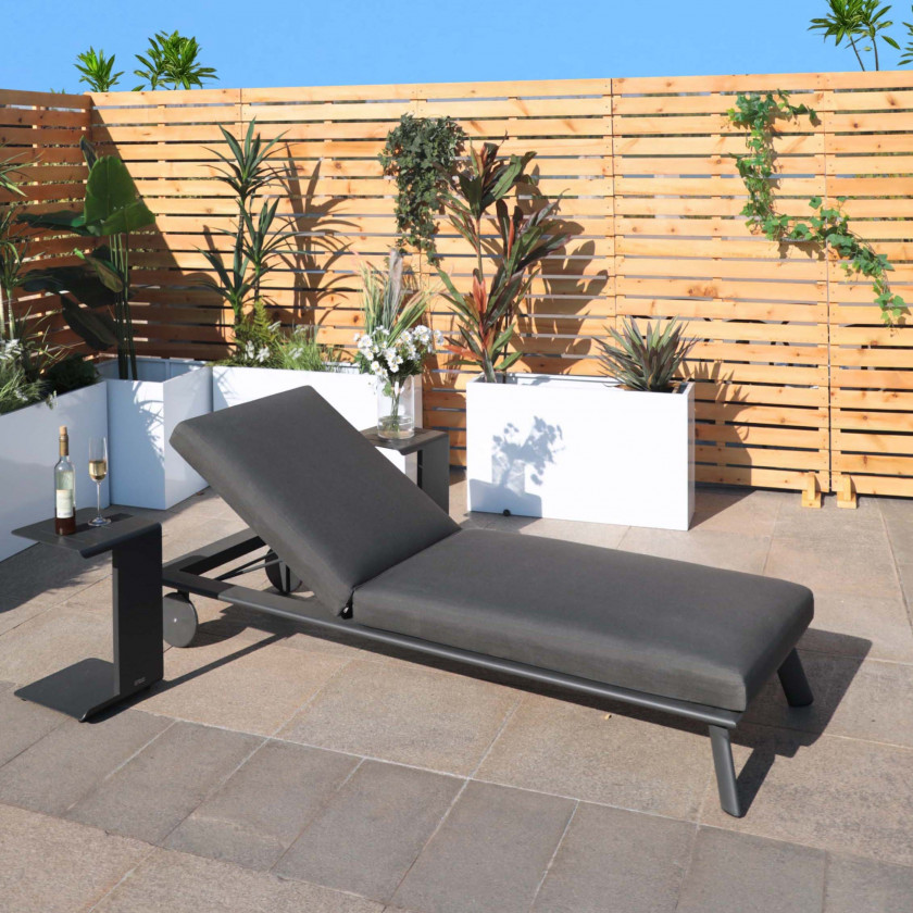 Rimini - Sun Lounger with Side Table