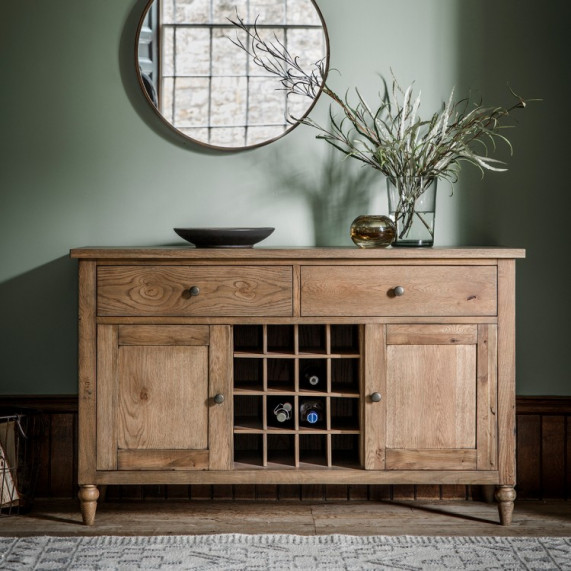 Rustic oak sideboard