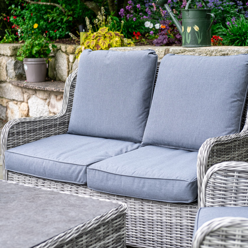 Vienna - 4 Seater Lounge Set - Light Grey