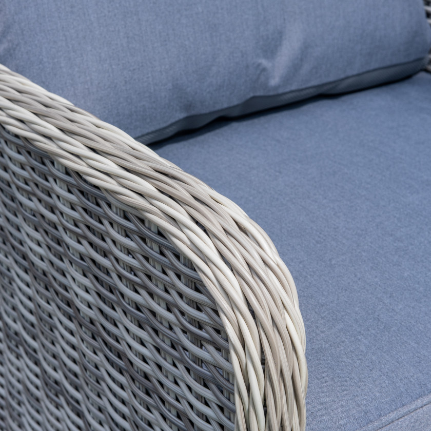 Vienna - 4 Seater Lounge Set - Light Grey
