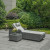 Ravenna lounger set with table grey