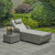 Ravenna lounger set with table white washed