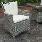 Oxford 4 seat set with 120cm round table light grey