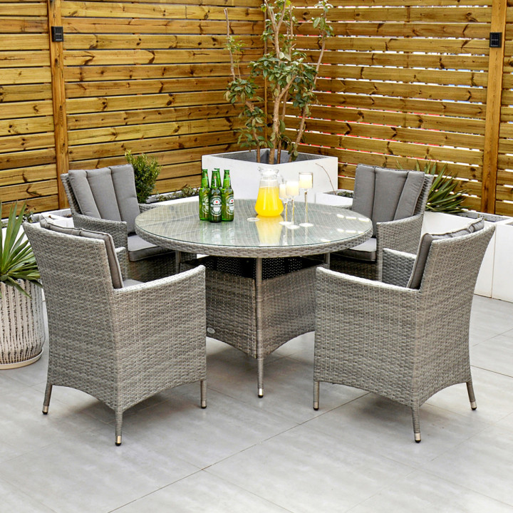 Cuba 4 seater round set