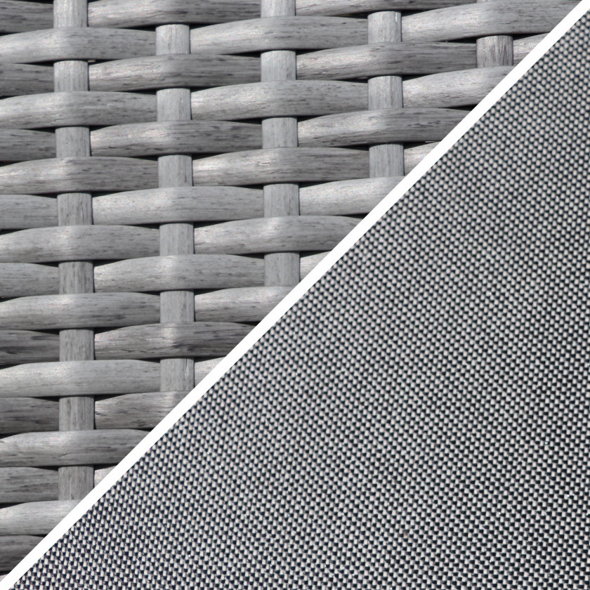 Havana - 4 Seat Set with 120cm Round Table (Light Grey)