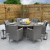 Montreal 6 seater round set with lazy susan