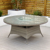 Bali 8 seat set with 170cm round table grey
