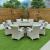 Sorrento 8 seat set with 170cm round table white washed