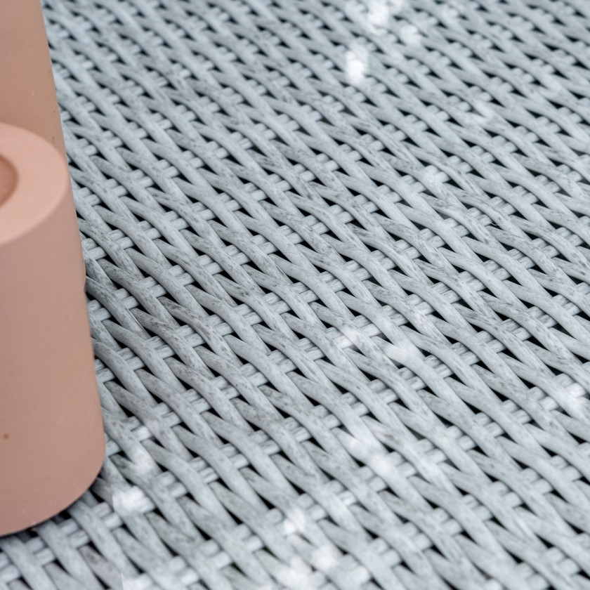 Sorrento - 8 Seat Set with 170cm Round Table (White Washed)