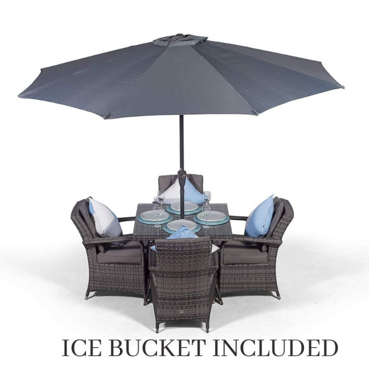 Giardina 4 seater set with ice bucket