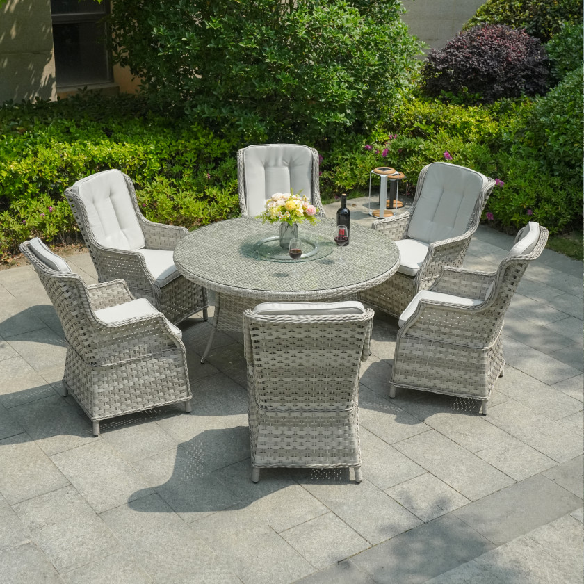 Ravenna - 6 Seater Set (White Washed)