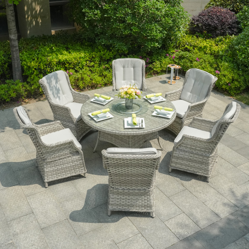 Ravenna - 6 Seater Set (White Washed)