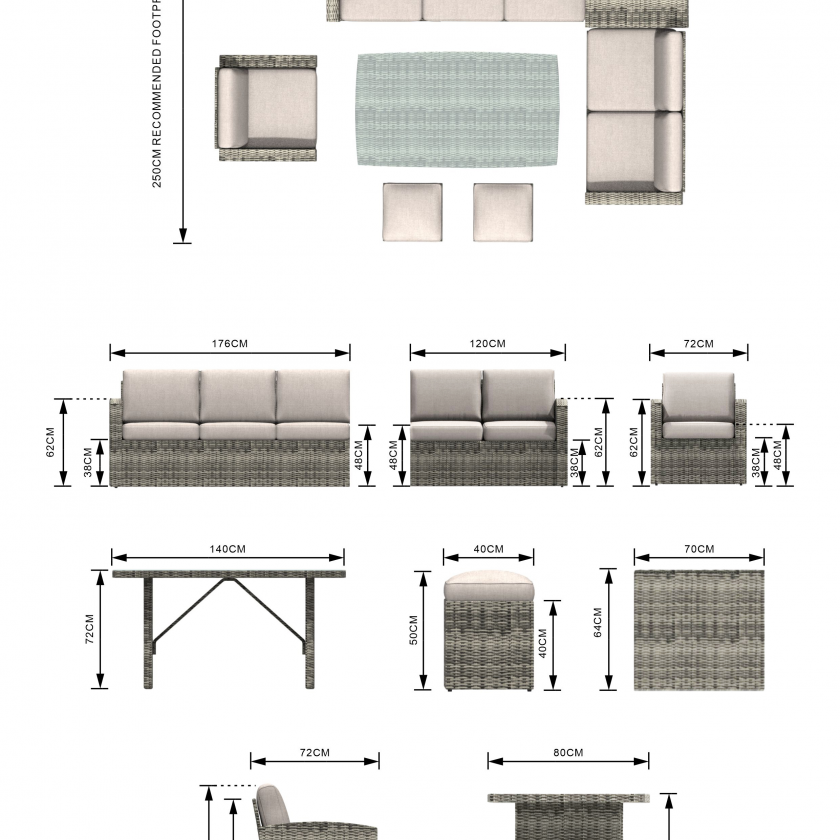 Santiago Sofa Set