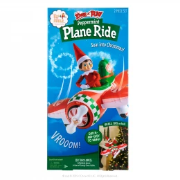 Scout elves at play peppermint plane ride