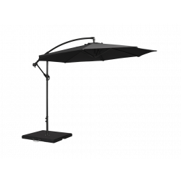 Cantilever parasol 300cm round in charcoal